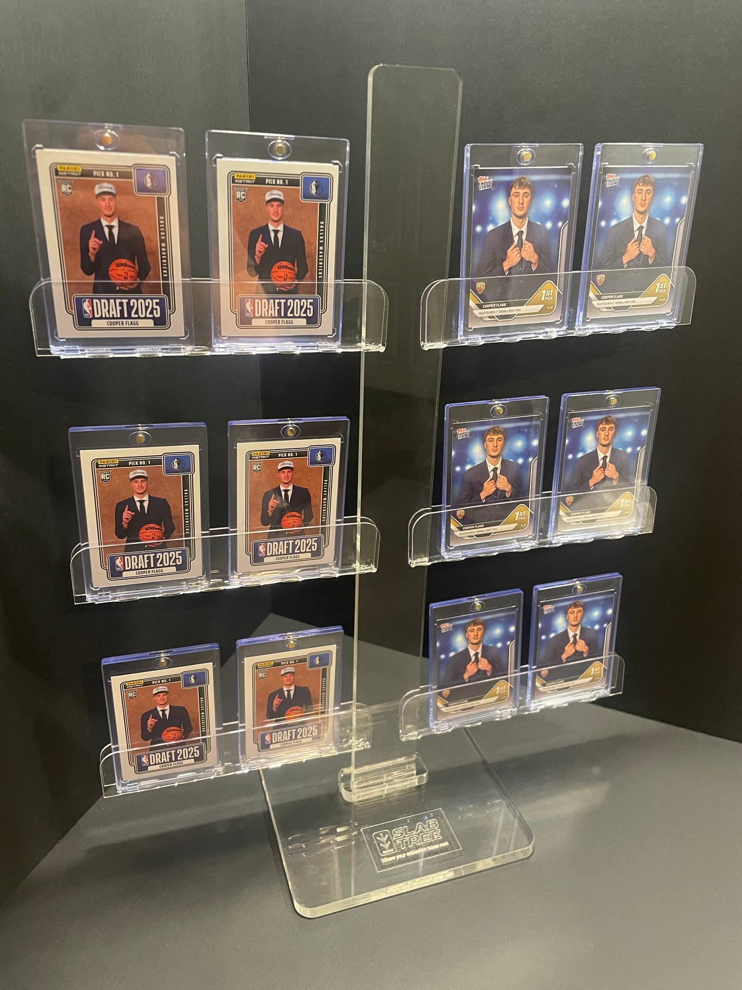 Slab Tree | Graded Card Display Stand for PSA, SGC, BGS, CGC & Raw Cards in 35pt. Magnetic Holders